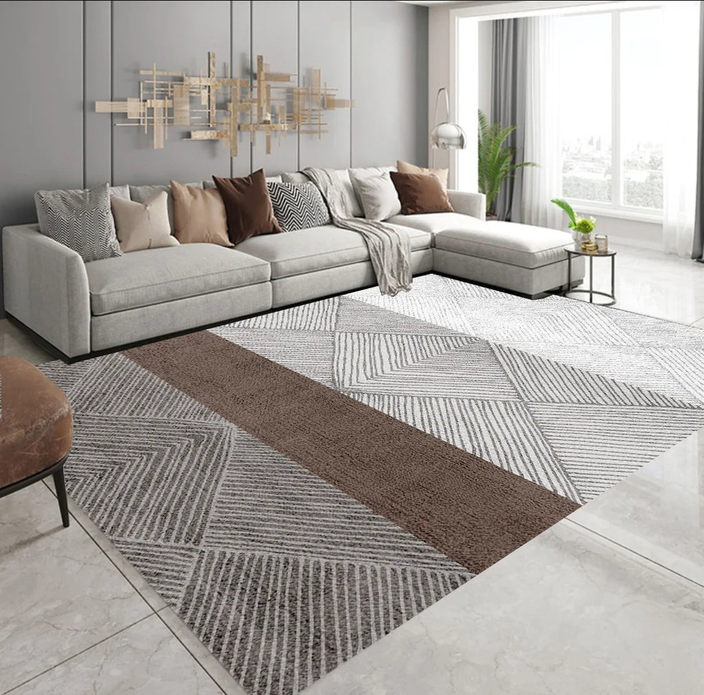 VIKAMA Abstract Radiant Line Large Area Rug