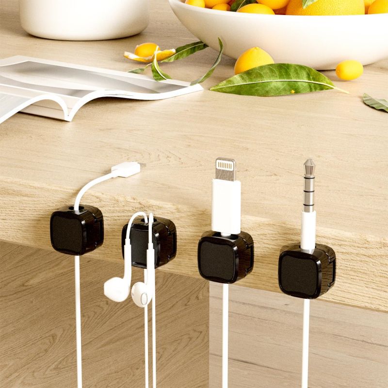 Sleek Magnetic Desk Cable Manager