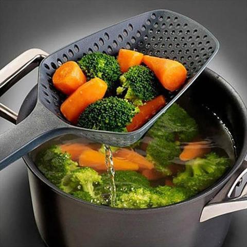 Nylon Kitchen Multitool: Strainer Spatula & Ice Scoop