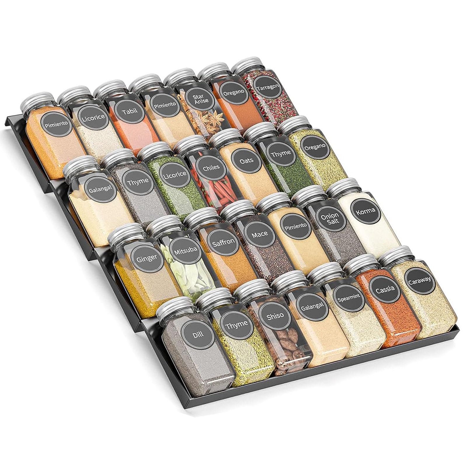 Compact 4-Tier Spice Storage